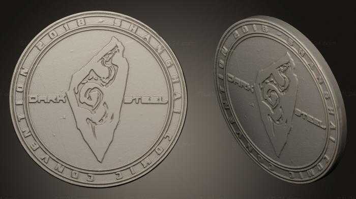 Монеты (Памятные монеты, MN_0004) 3D модель для ЧПУ станка